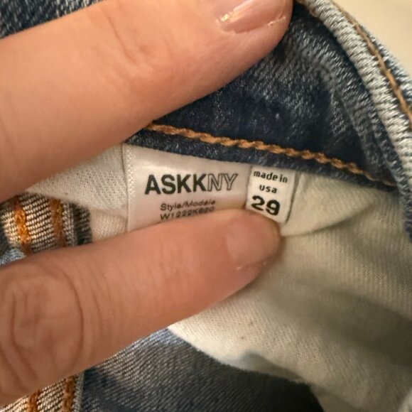 ASKKNY Straight leg distressed Jeans - Picture 3 of 5